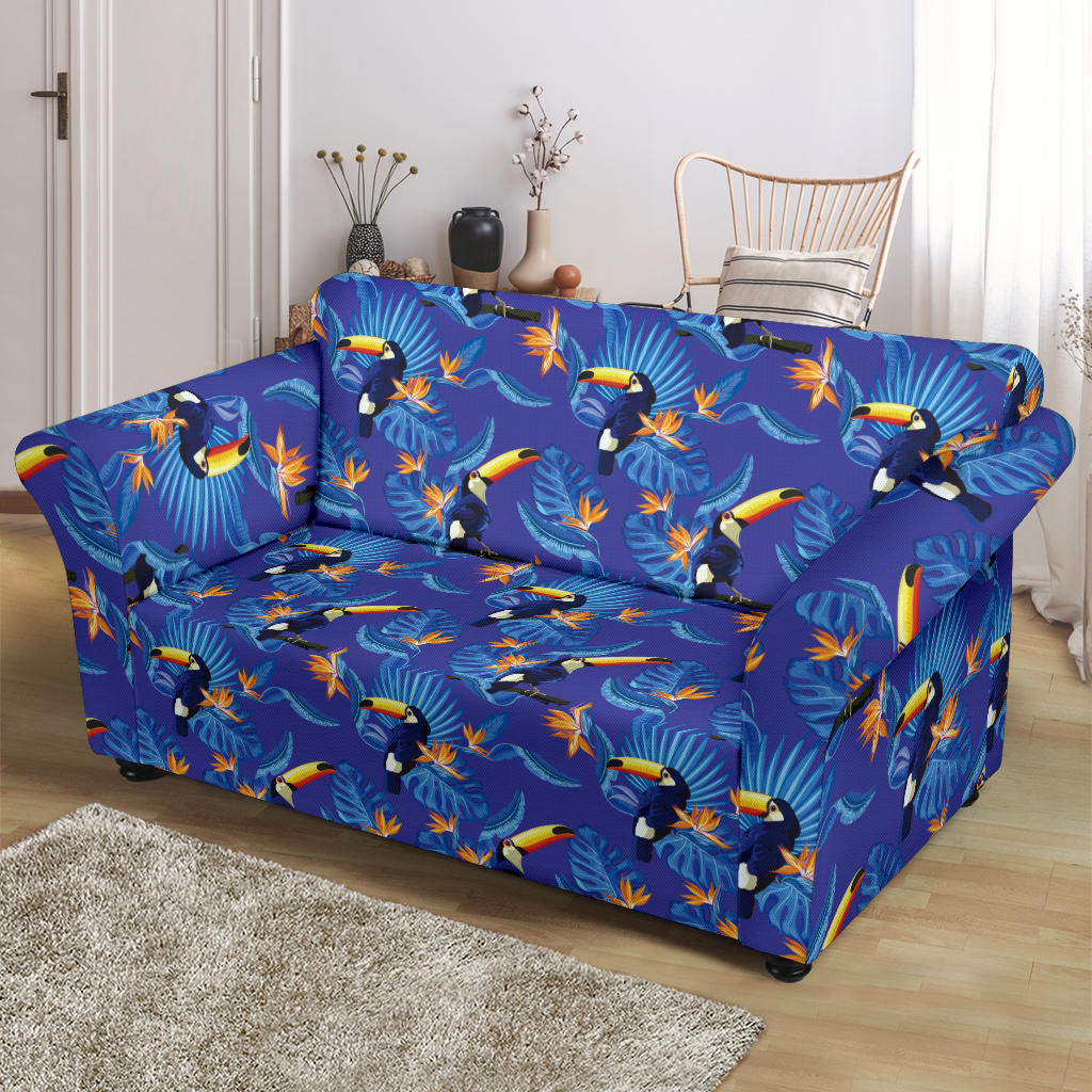 Toucan Print Design LKS306 Loveseat Couch Slipcover