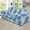 Schnauzers Pattern Print Design A02 Sofa Slipcover