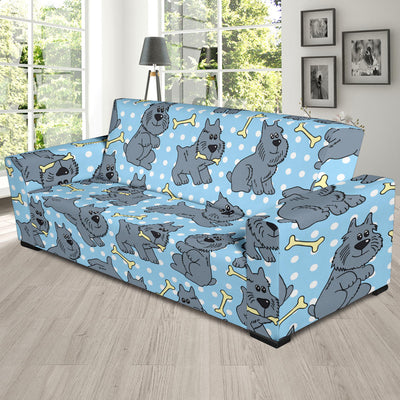 Schnauzers Pattern Print Design A02 Sofa Slipcover