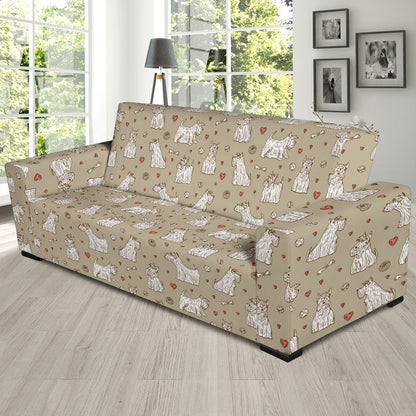 Scottish Terriers Print Design LKS3017 Sofa Slipcover