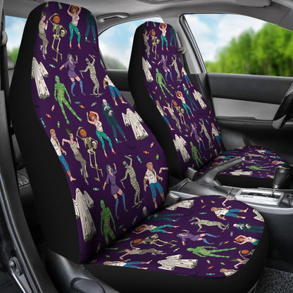 Creepy Zombie Print Design LKS302 Car Seat Covers