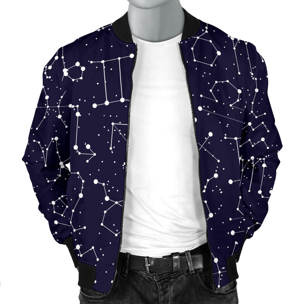 Zodiac Pattern Design Print Men Bomber Jacket