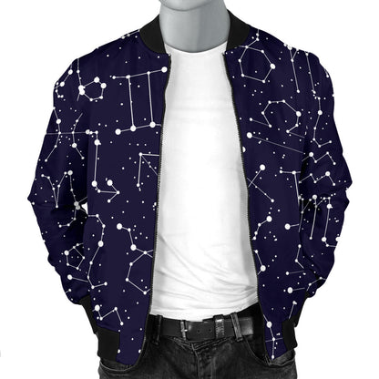 Zodiac Pattern Design Print Men Bomber Jacket