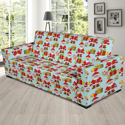 Santa Christmas Themed Print Design LKS303 Sofa Slipcover