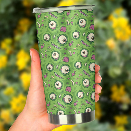 Zombie Eyes Design Pattern Print Tumbler