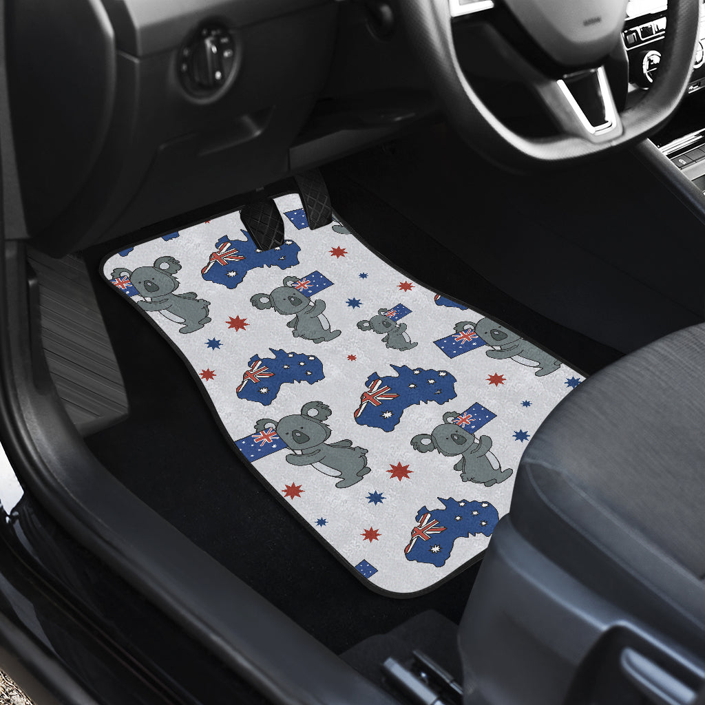 Koala Australia Day Themed Design Car Floor Mats Front Back