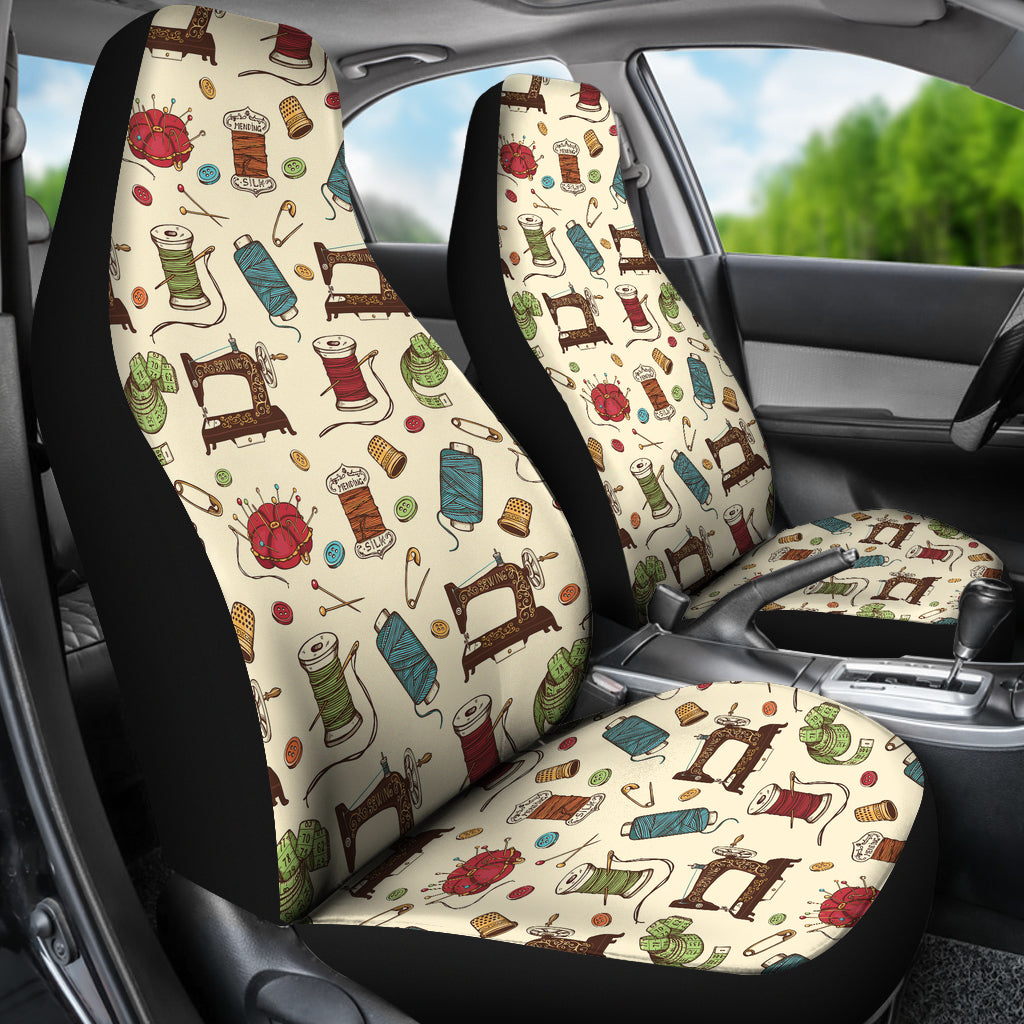 Sewing Equipment Print Design LKS303 Car Seat Covers