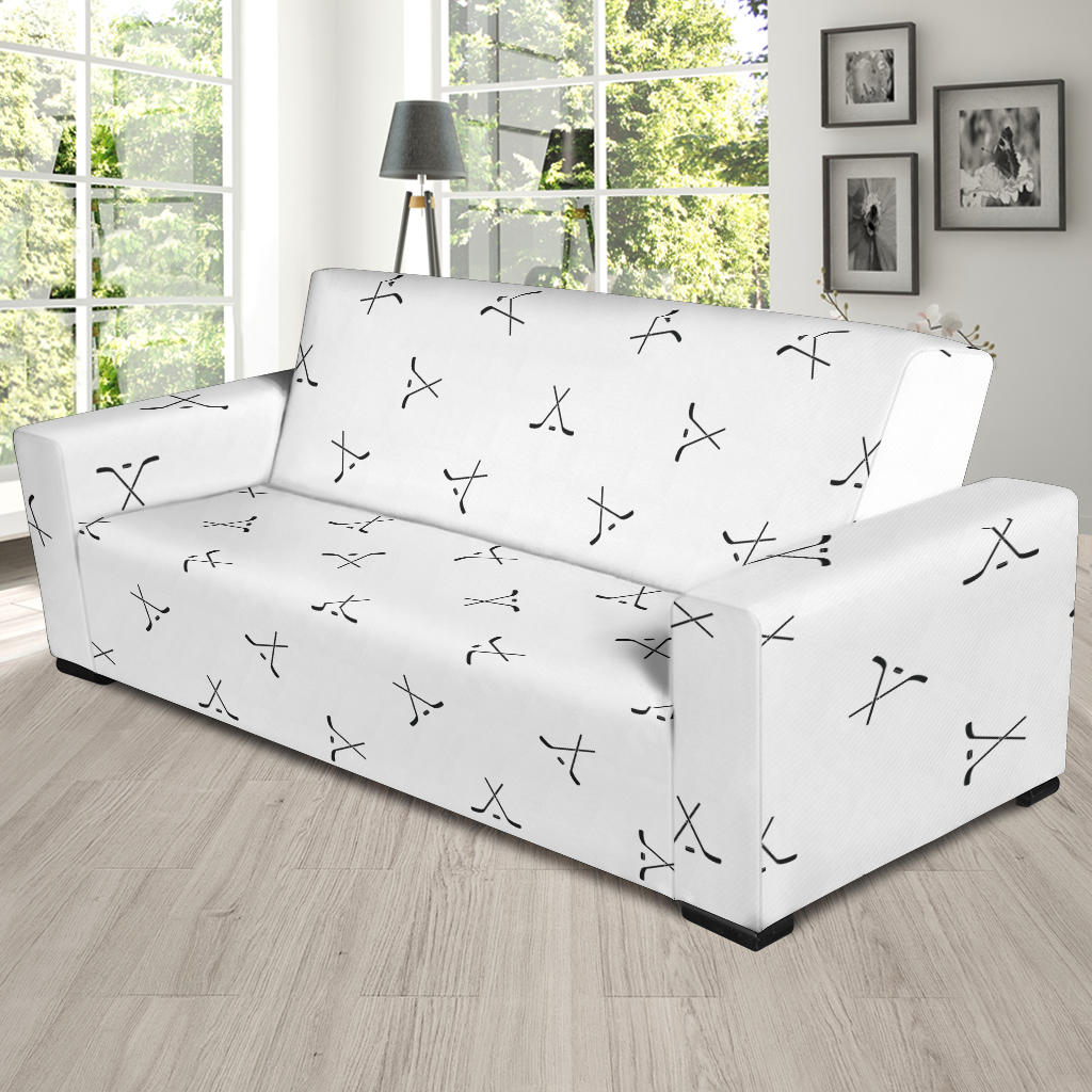 Hockey Print Design LKS304 Sofa Slipcover