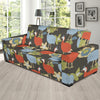 Guinea Fowl Pattern Print Design 02 Sofa Slipcover