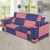 Patriotic US Flag Pattern Print Design A03 Sofa Slipcover