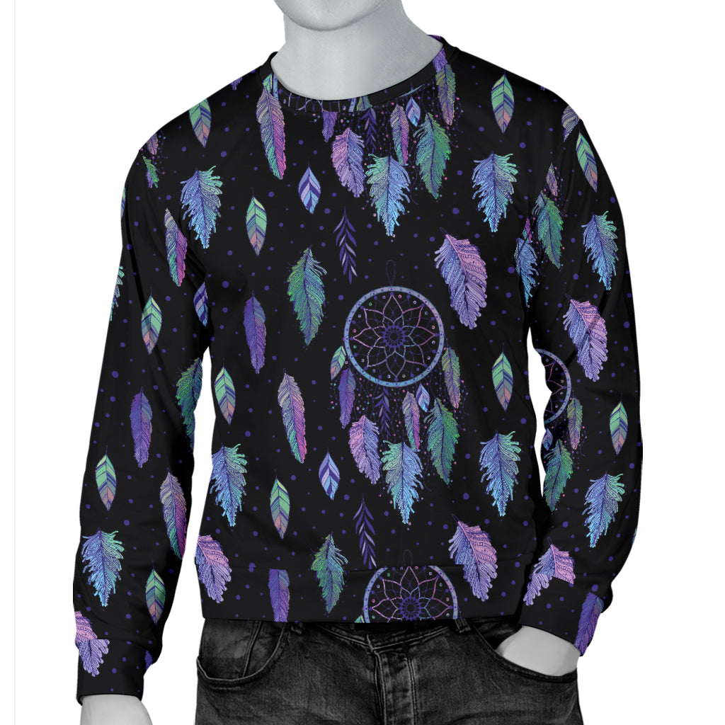 Dream Catcher Tribal Design Men Long Sleeve Sweatshirt