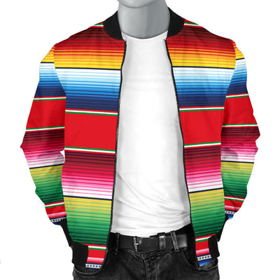 Serape Pattern Men Bomber Jacket