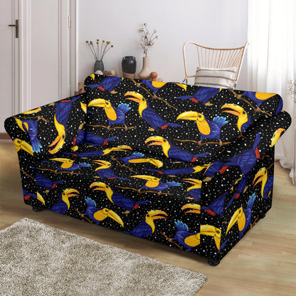 Toucan Print Design LKS307 Loveseat Couch Slipcover