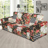 Patchwork Flower Pattern Print Design 03 Sofa Slipcover