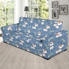 Bull Terriers Pattern Print Design 04 Sofa Slipcover