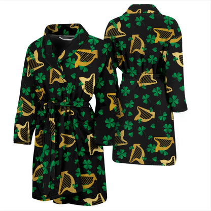 Harp Print Design LKS402 Men Bathrobe