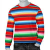 Serape Print Men Long Sleeve Sweatshirt