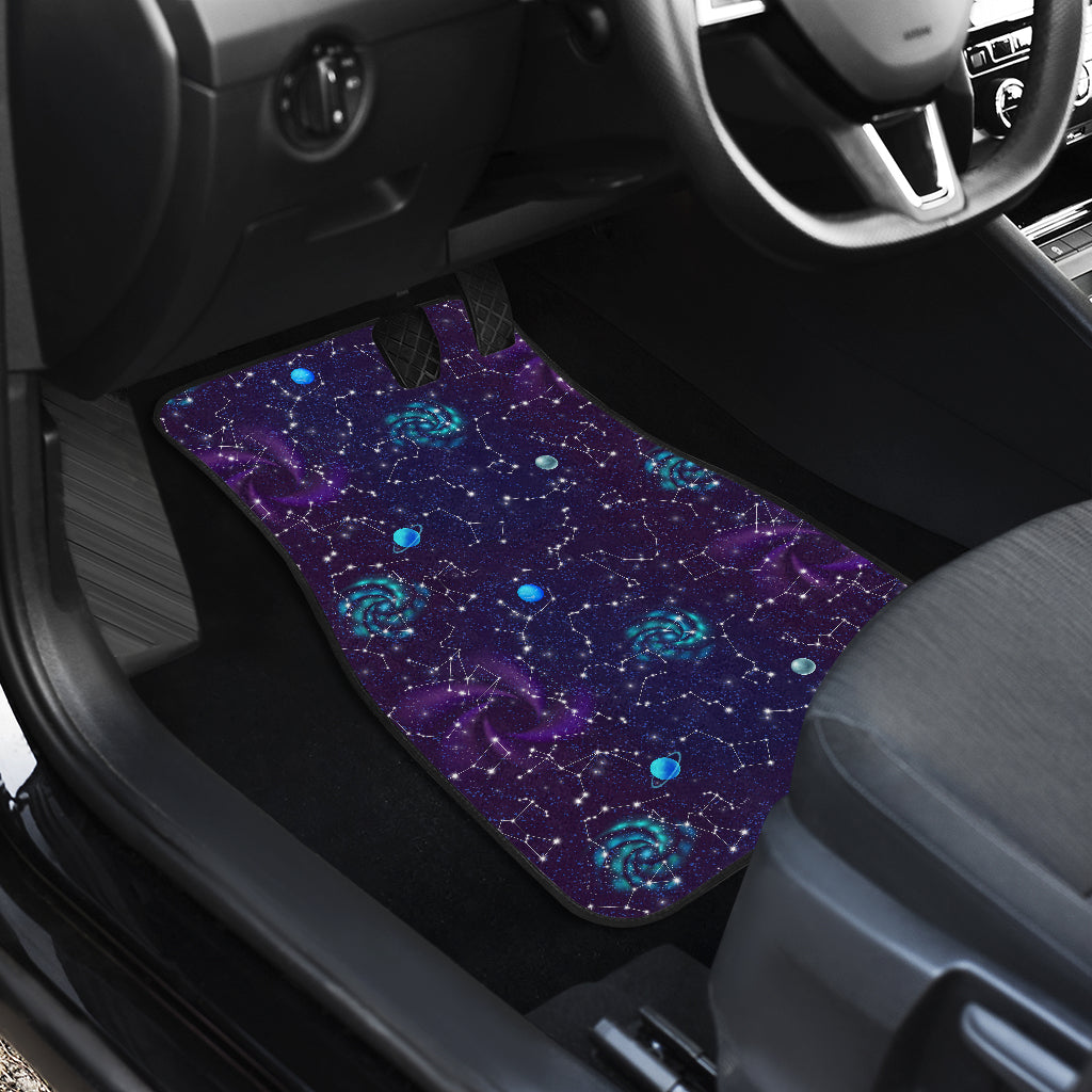 Zodiac Galaxy Design Print Car Floor Mats Front Back
