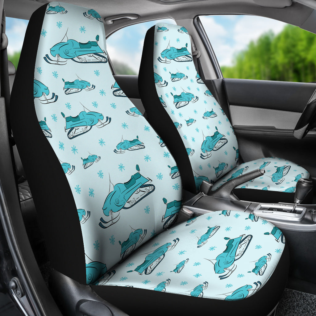 Snowmobile Print Design LKS301 Car Seat Covers