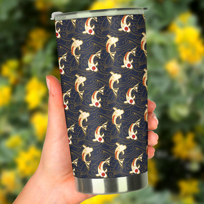 Koi Carp Japanese Design Themed Print Tumbler