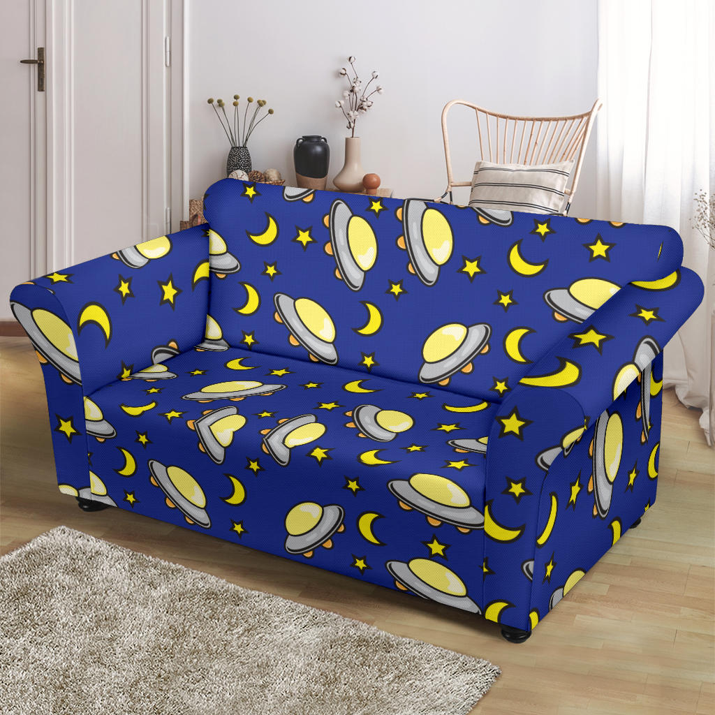 UFO Print Design LKS309 Loveseat Couch Slipcover