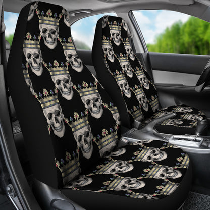 Skull King Print Design LKS3010 Car Seat Covers