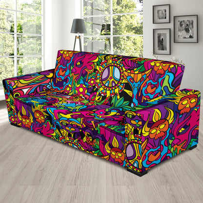 Trippy Print Design LKS304 Sofa Slipcover