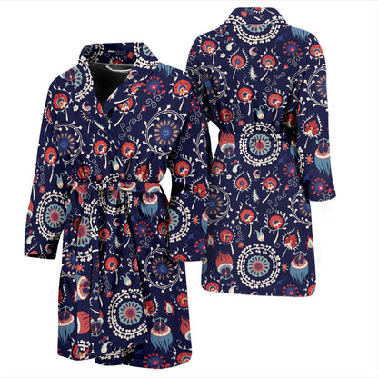 Suzani Print Design LKS305 Men Bathrobe