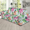 Hummingbird Tropical Pattern Print Design 05 Sofa Slipcover