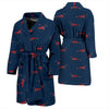 Shrimp Print Design LKS305 Men Bathrobe