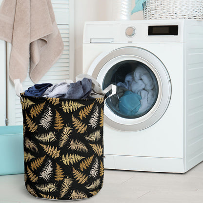Fern Leave Bright Print Pattern Laundry Basket