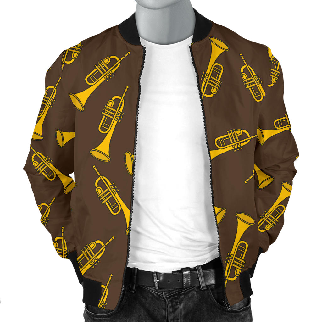 Trumpet Pattern Design Print Men Bomber Jacket