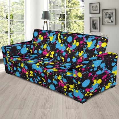 Splatter Colorful Print Design LKS301 Sofa Slipcover