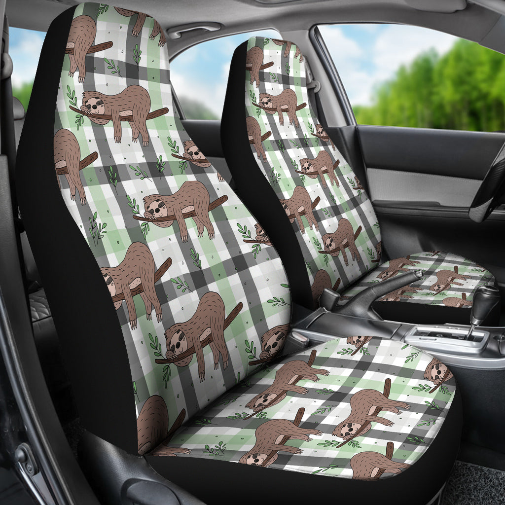 Sloth Print Design LKS301 Car Seat Covers