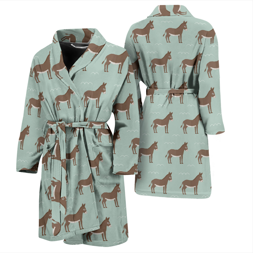 Donkey Print Design LKS402 Men Bathrobe