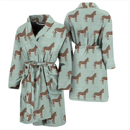 Donkey Print Design LKS402 Men Bathrobe