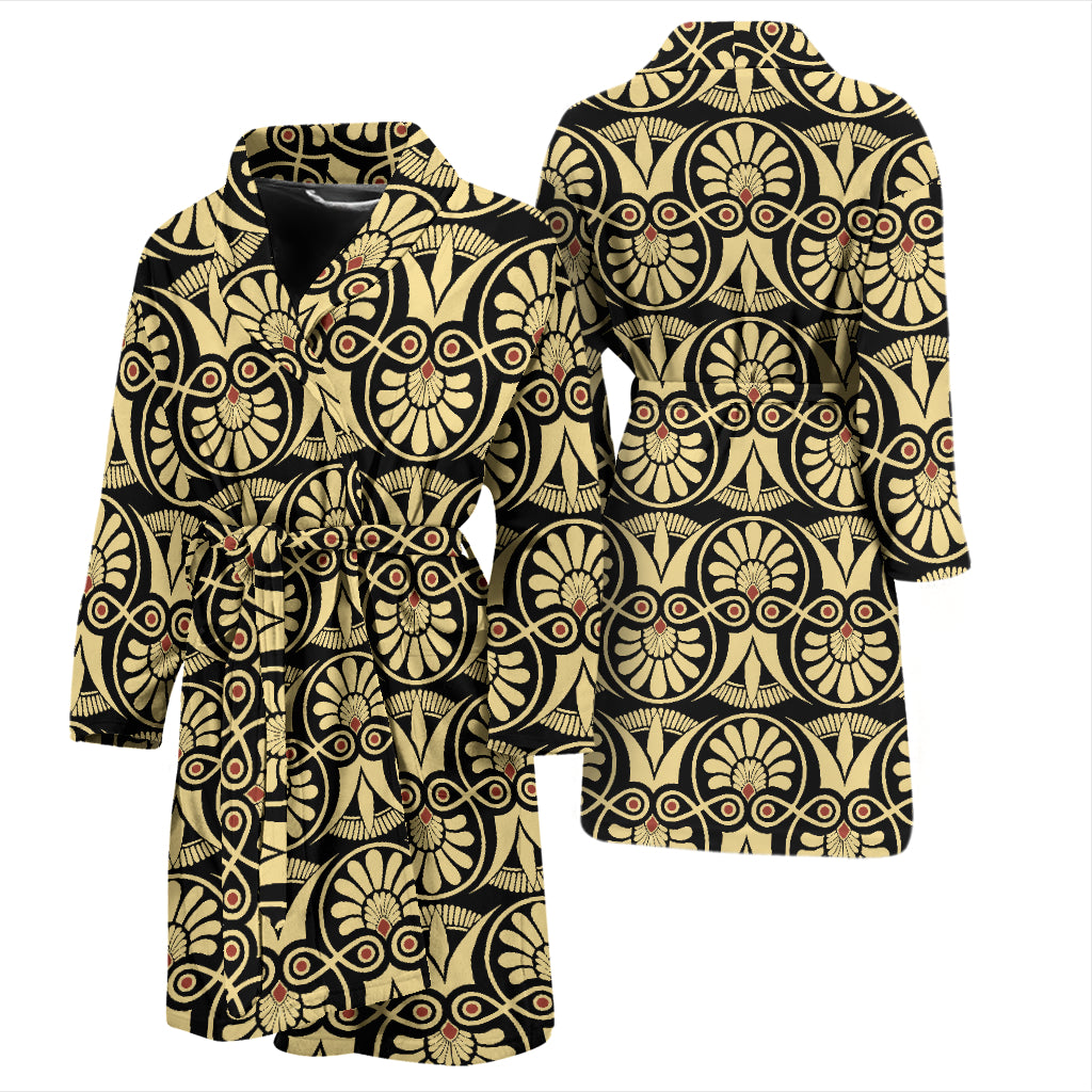 Ancient Greek Print Design LKS3014 Men Bathrobe