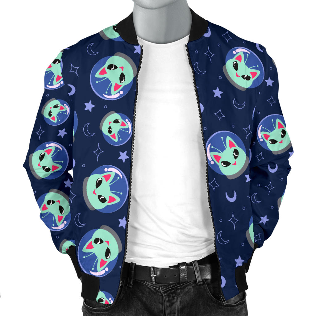 Alien Cat Men Bomber Jacket