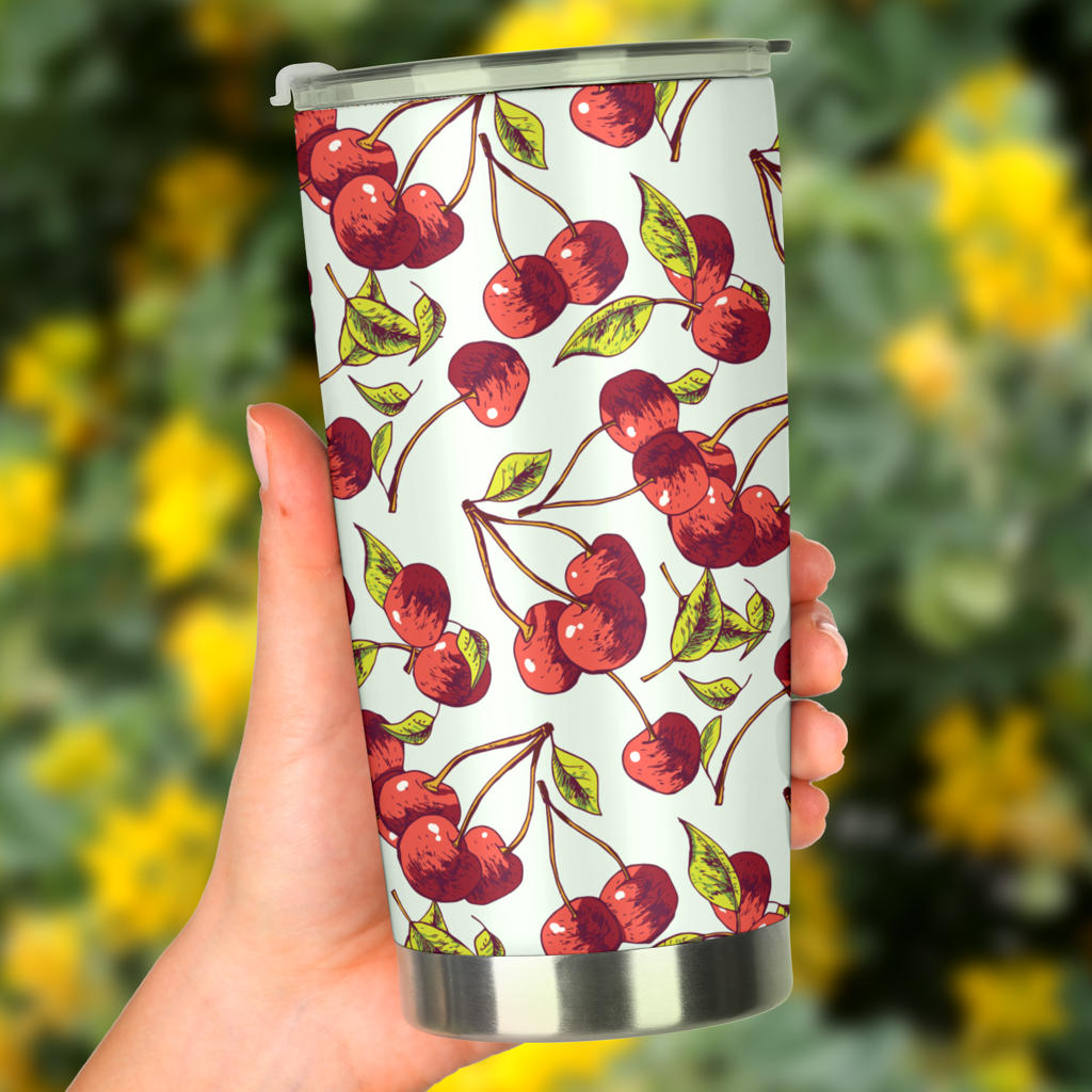 Cherry Hand Draw Tumbler