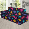 Angelfish Colorful Pattern Print Design 03 Sofa Slipcover