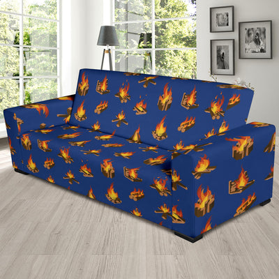 Campfire Pattern Print Design 03 Sofa Slipcover