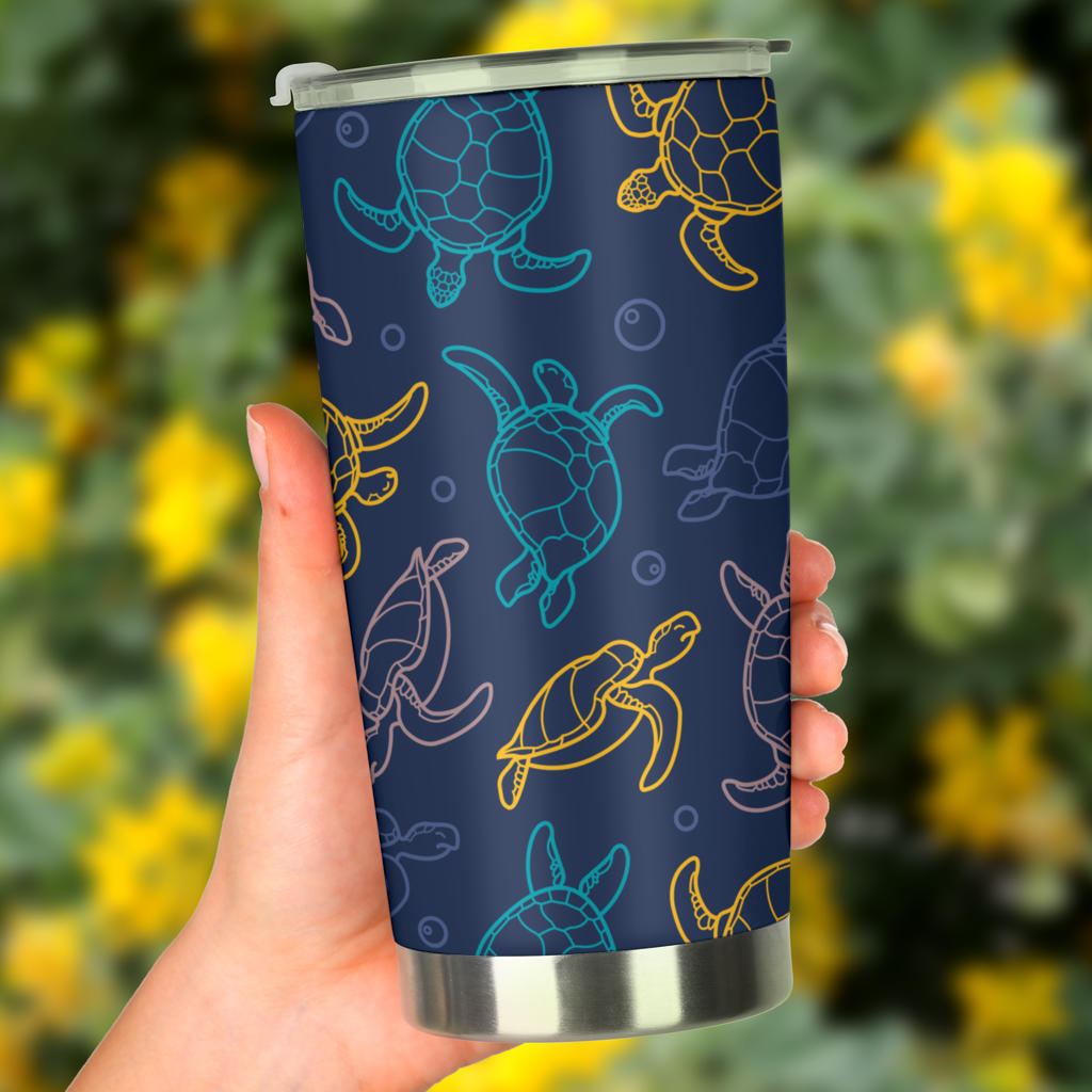 Sea Turtle Baby Print Tumbler