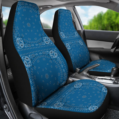 Bandana Blue Print Design LKS301 Car Seat Covers