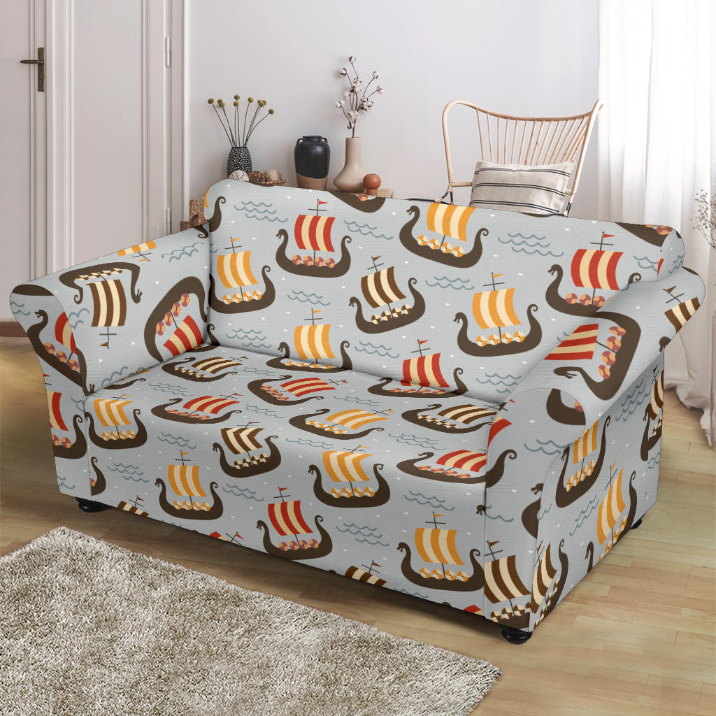 Vikings Print Design LKS308 Loveseat Couch Slipcover