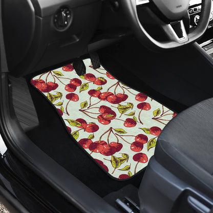 Cherry Hand Draw Car Floor Mats Front Back