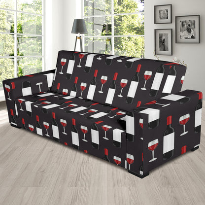 Wine Print Design LKS309 Sofa Slipcover