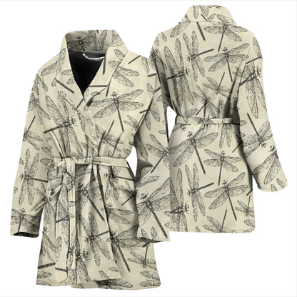 Dragonfly Print Design LKS402 Women Bathrobe