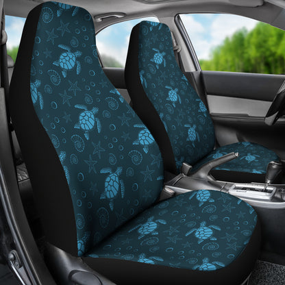 Sea Turtle Print Design LKS308 Car Seat Covers