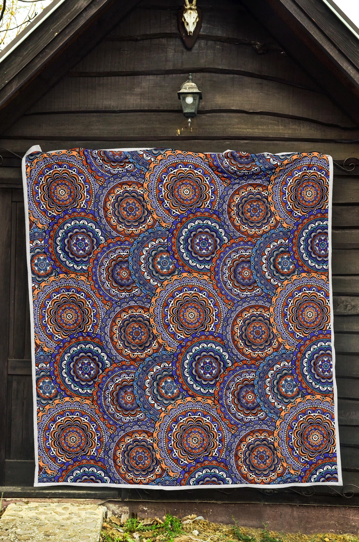 Mandala Boho Chic Design Print Quilt Bedspread