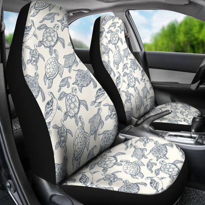 Sea Turtle Print Design LKS304 Car Seat Covers